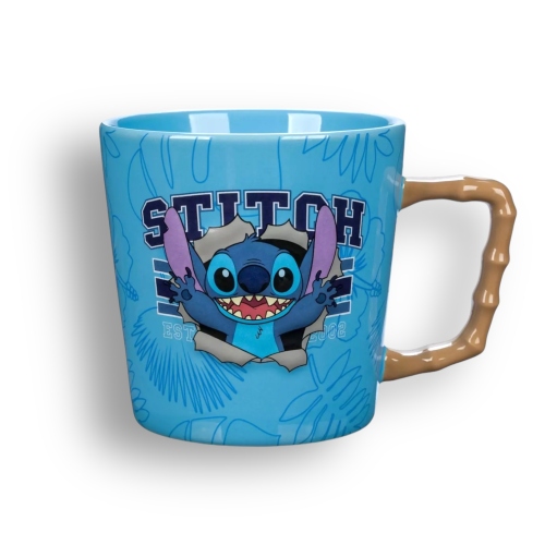 Pop Cool: Taza cerámica Stitch alto relieve